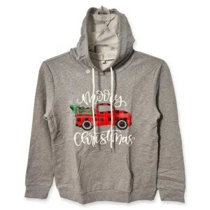 Christmas Hoodie Women's Holiday Sweatshirt Sweater  NWT Top Shirt Tunic Sz S!!